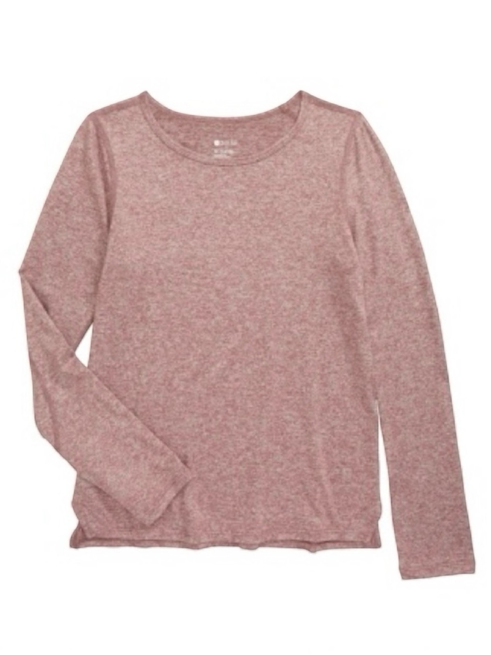 Zella Girl Liana Restore Soft Long Sleeve Top Purple Taupe Mauve XS 5/6